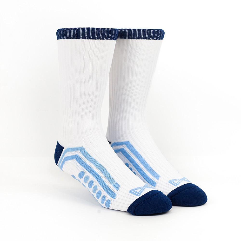 Meia Performance Pro Norden em Emana Branco e Azul - TAM: 38/42
