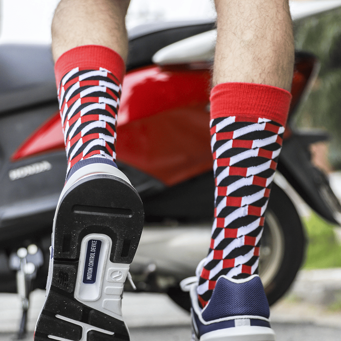 Meia Casual Norden Laguna Vermelho