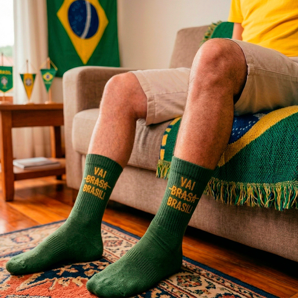 Meia Esportiva Norden Vai Brasil