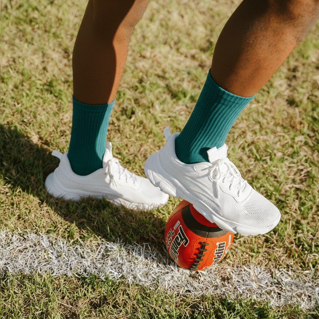 Meia Esportiva Norden Básica Turquesa