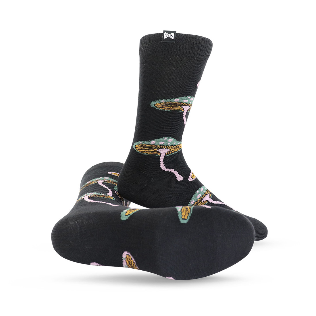 Meia Casual Norden Cogumelos