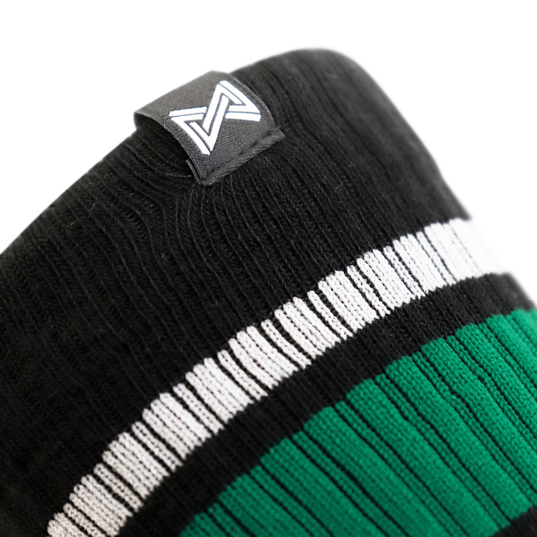 Meia Esportiva Norden Stripe Preto e Verde Meia Esportiva Norden Stripe Preto e Verde