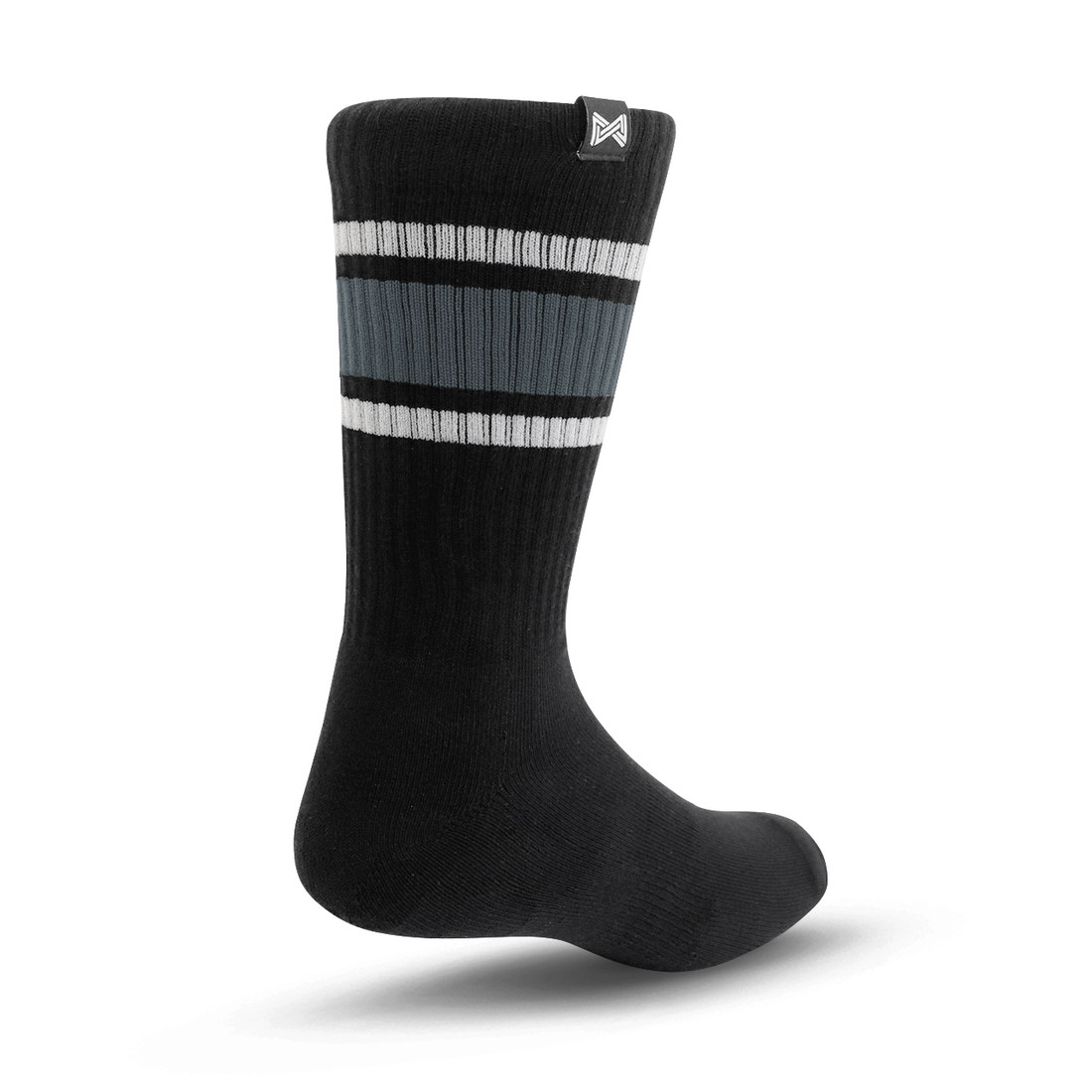 Meia Esportiva Norden Stripe Preto e Cinza 44/48 Meia Esportiva Norden Stripe Preto e Cinza 44/48