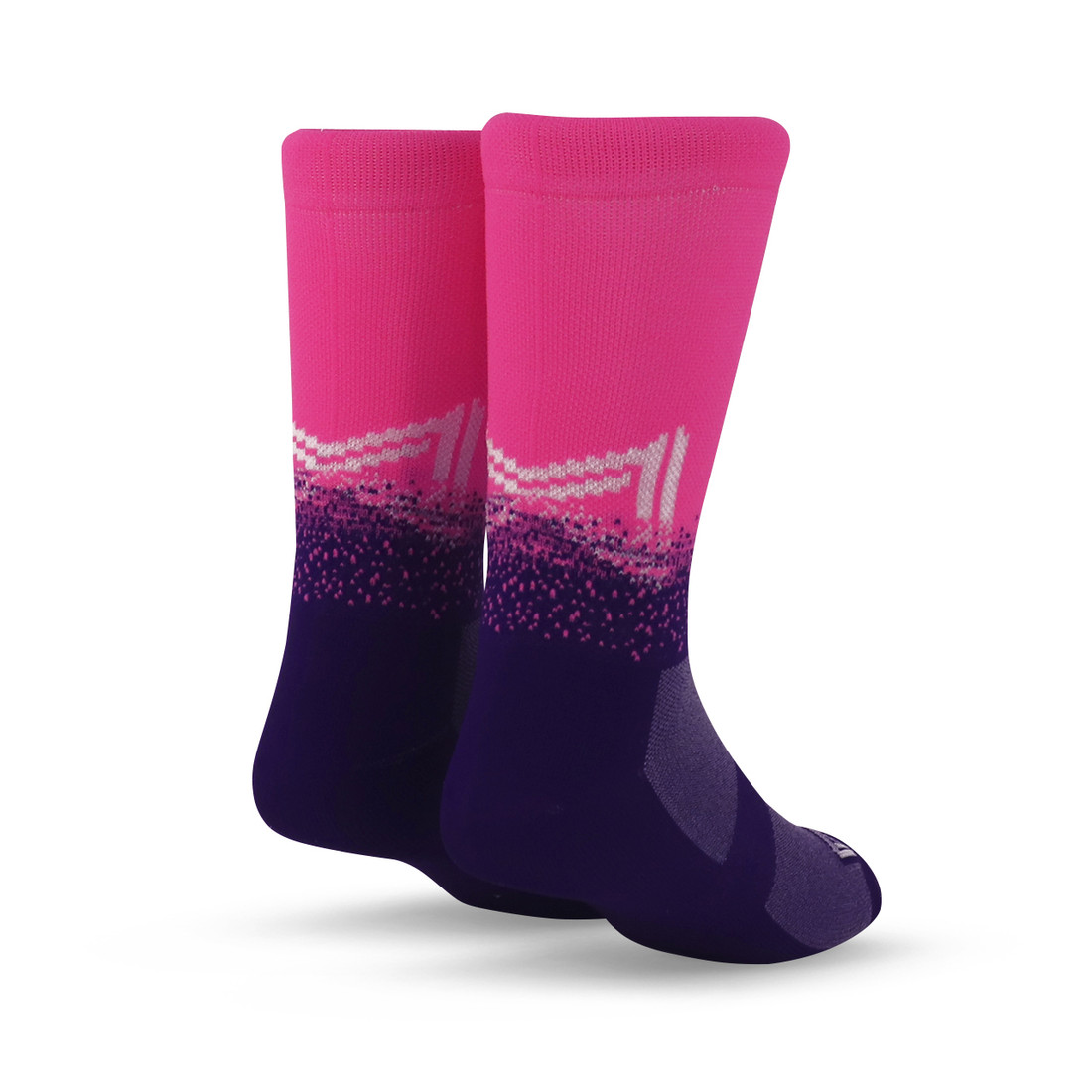 Meia Performance Norden Degradê Rosa e Roxo Meia Performance Norden Degradê Rosa e Roxo