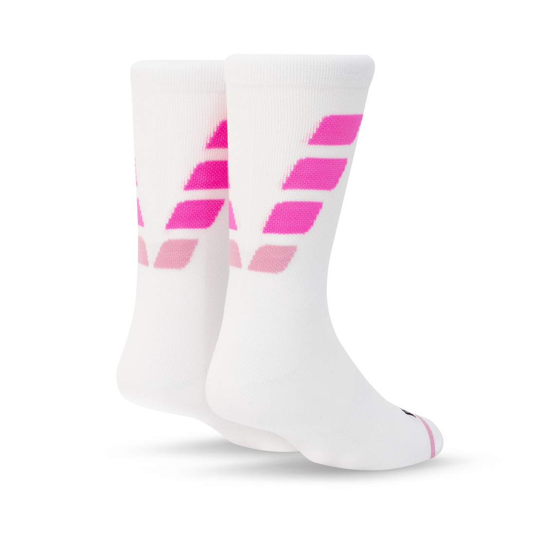 Meia Performance Norden Branco e Rosa Meia Performance Norden Branco e Rosa