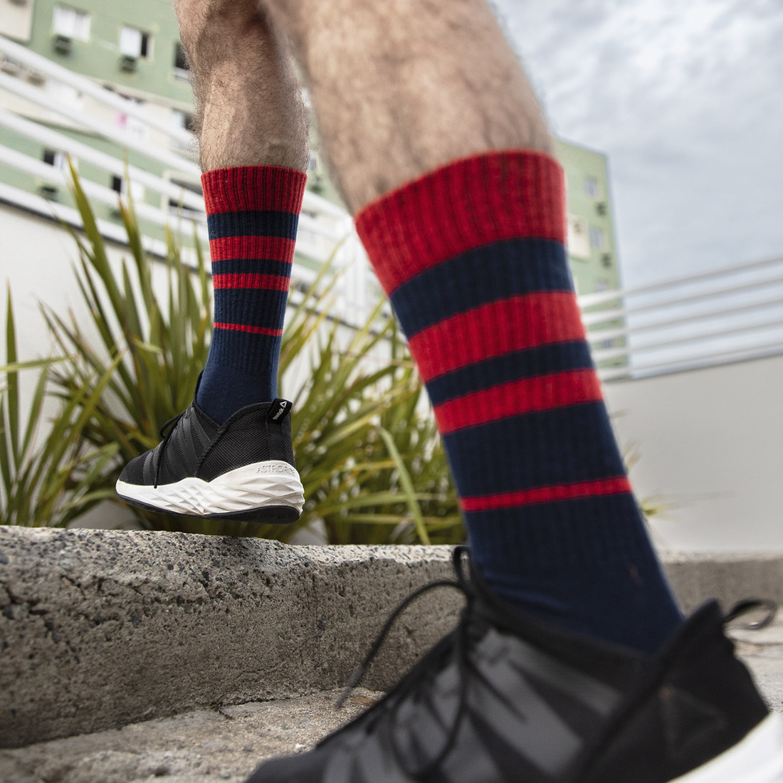 Meia Esportiva Norden Colorado Vermelho