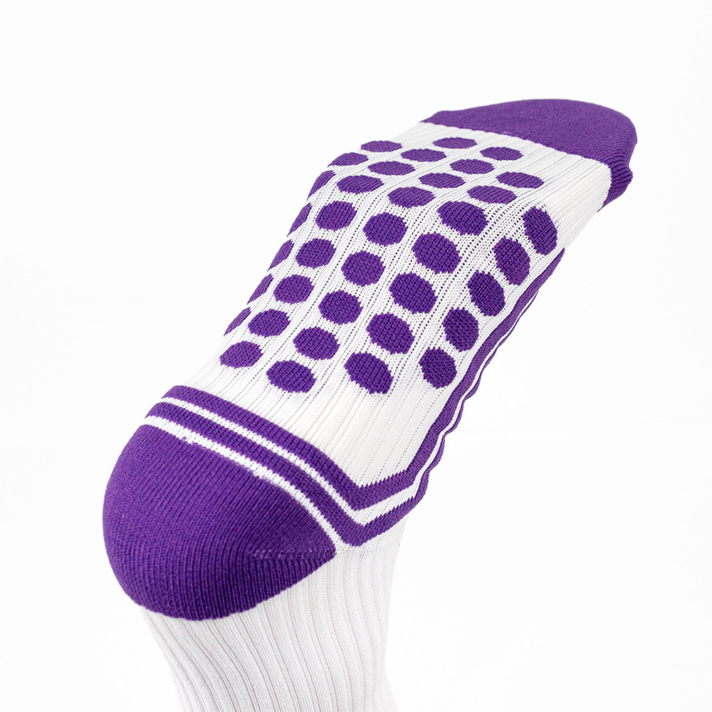 Meia Performance Pro Norden em Emana Branco e Roxo - TAM: 34/37