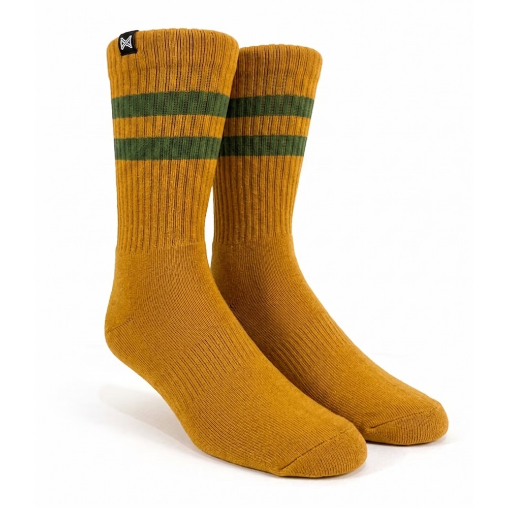 Meia Esportiva Norden Old Style Amarelo e Verde