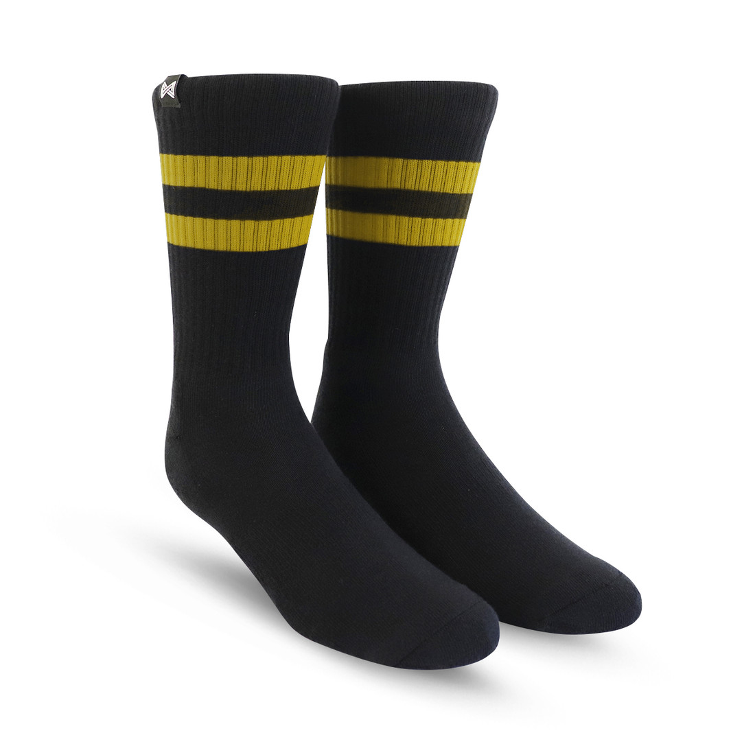 Meia Esportiva Norden Old School Preto e Amarelo 44/48