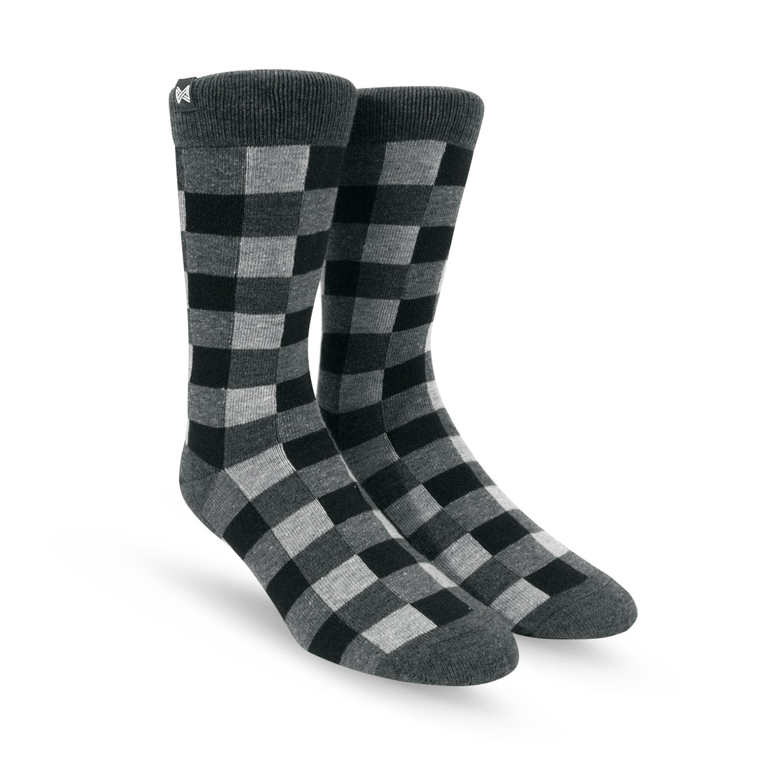 Meia Casual Norden Quadri Cinza