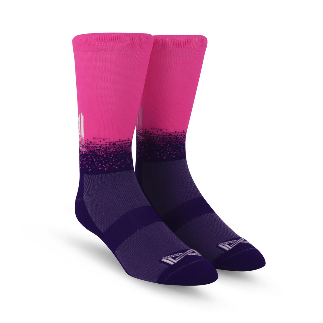 Meia Performance Norden Degradê Rosa e Roxo Meia Performance Norden Degradê Rosa e Roxo