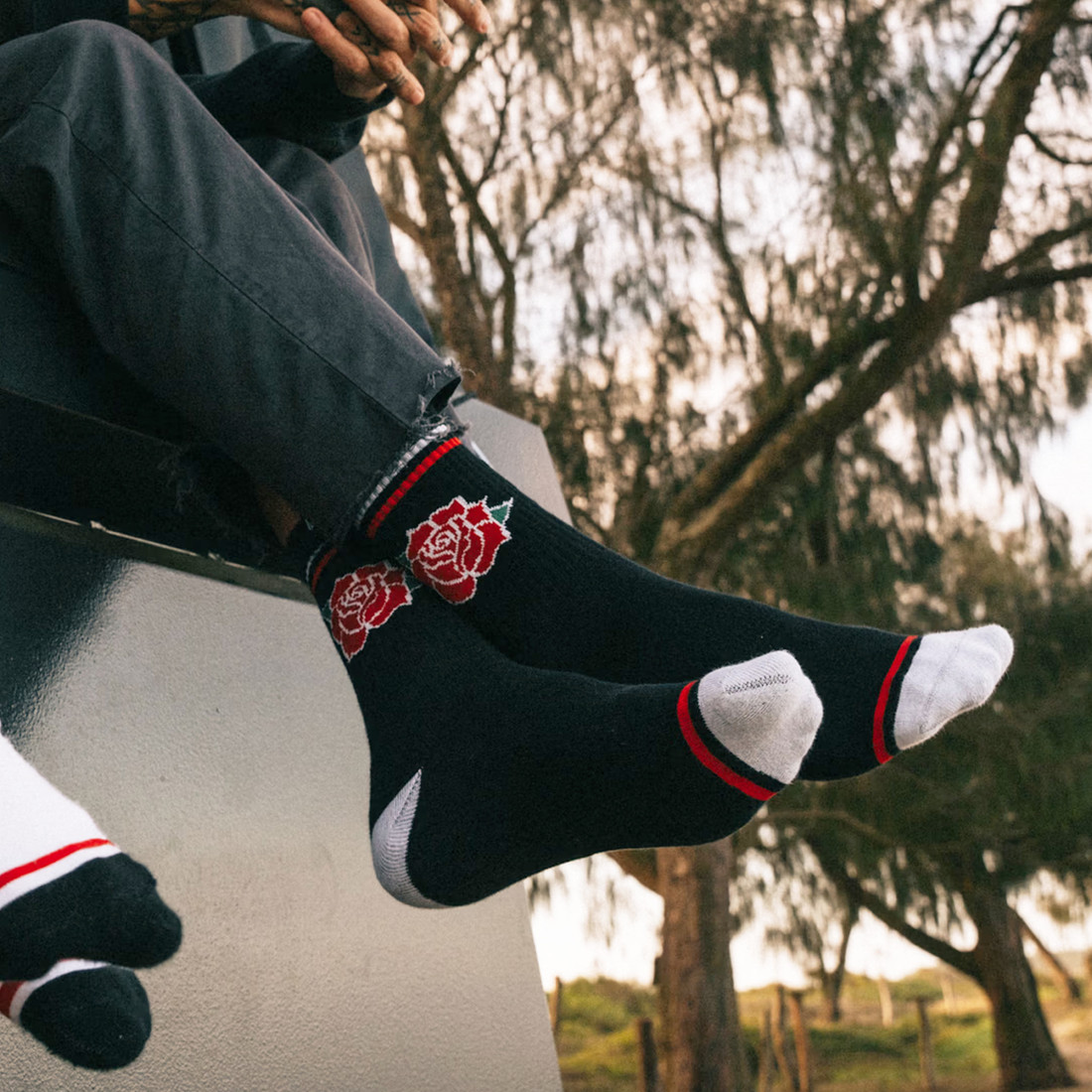 Meia Esportiva Norden Rosa Preto Meia Esportiva Norden Rosa Preto