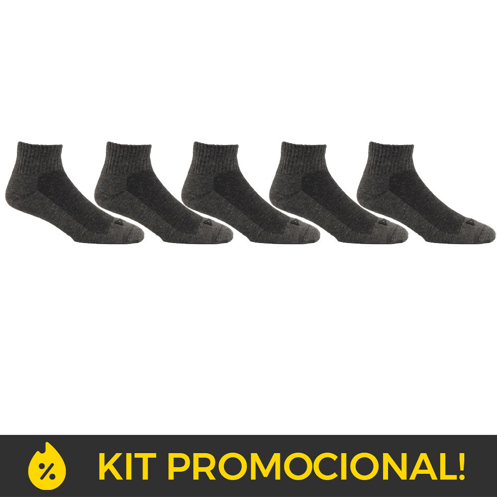 Kit Meia Cano Curto Norden Mescla 38/43 - 5 Pares