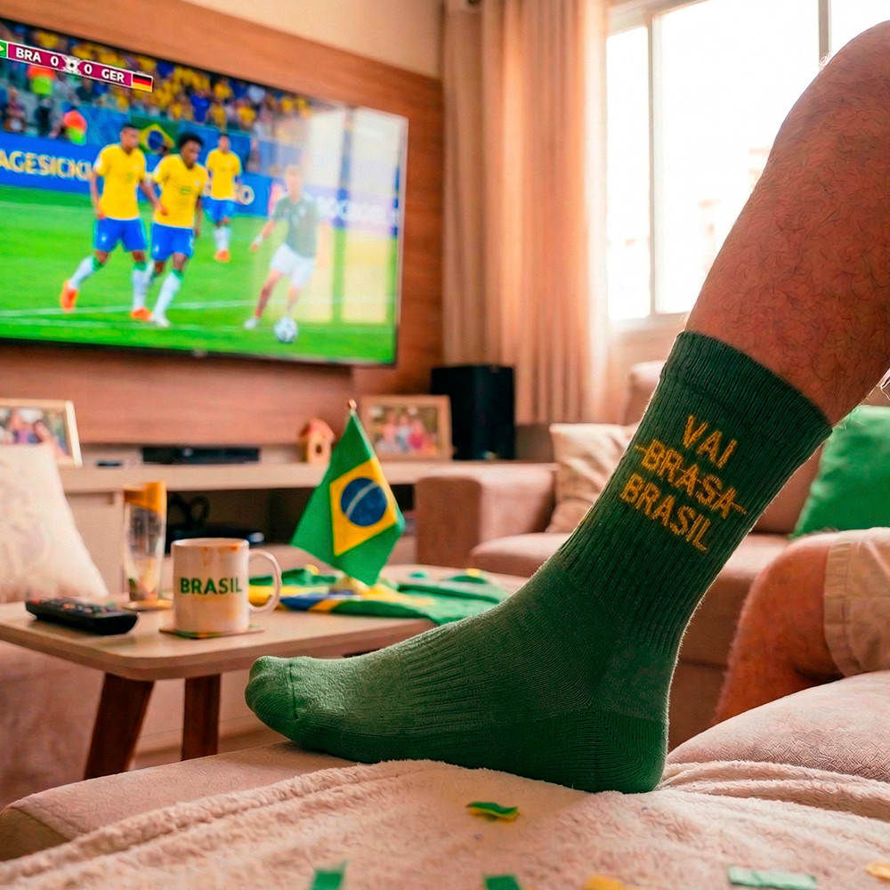 Meia Esportiva Norden Vai Brasil