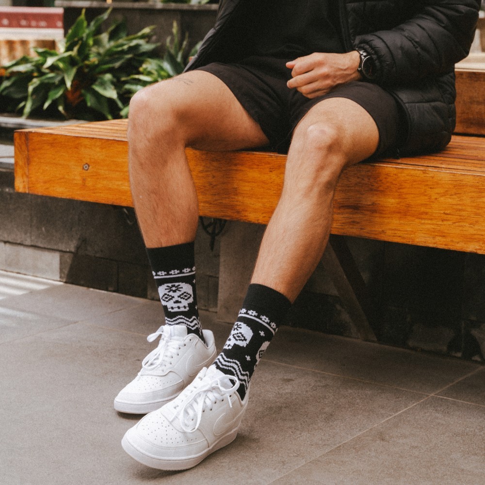 Meia Casual Norden Calavera