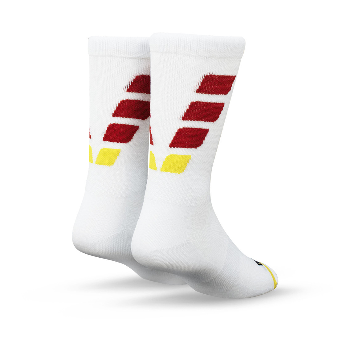 Meia Performance Norden Branco e Vermelho