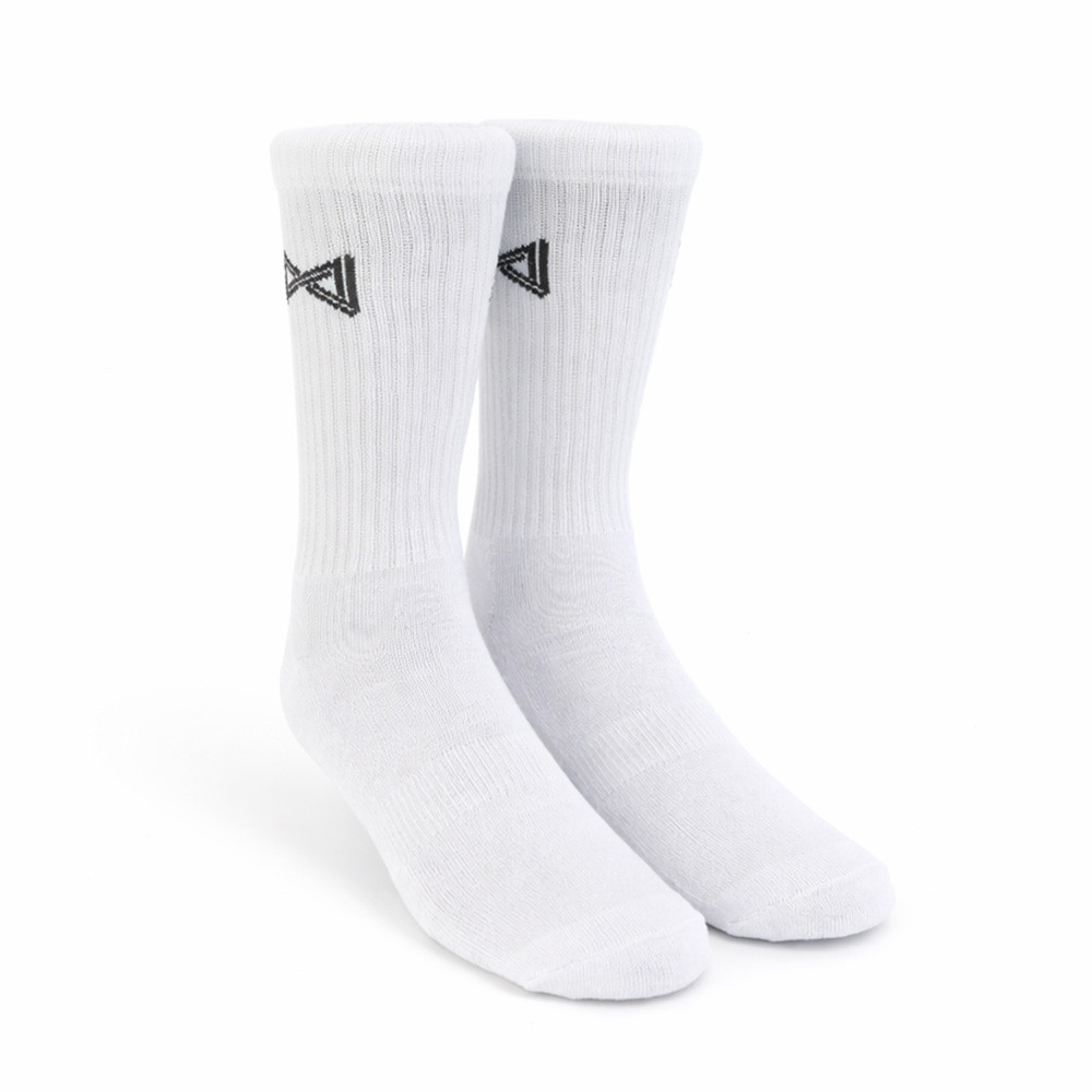 Meia Esportiva Norden Logo Branco