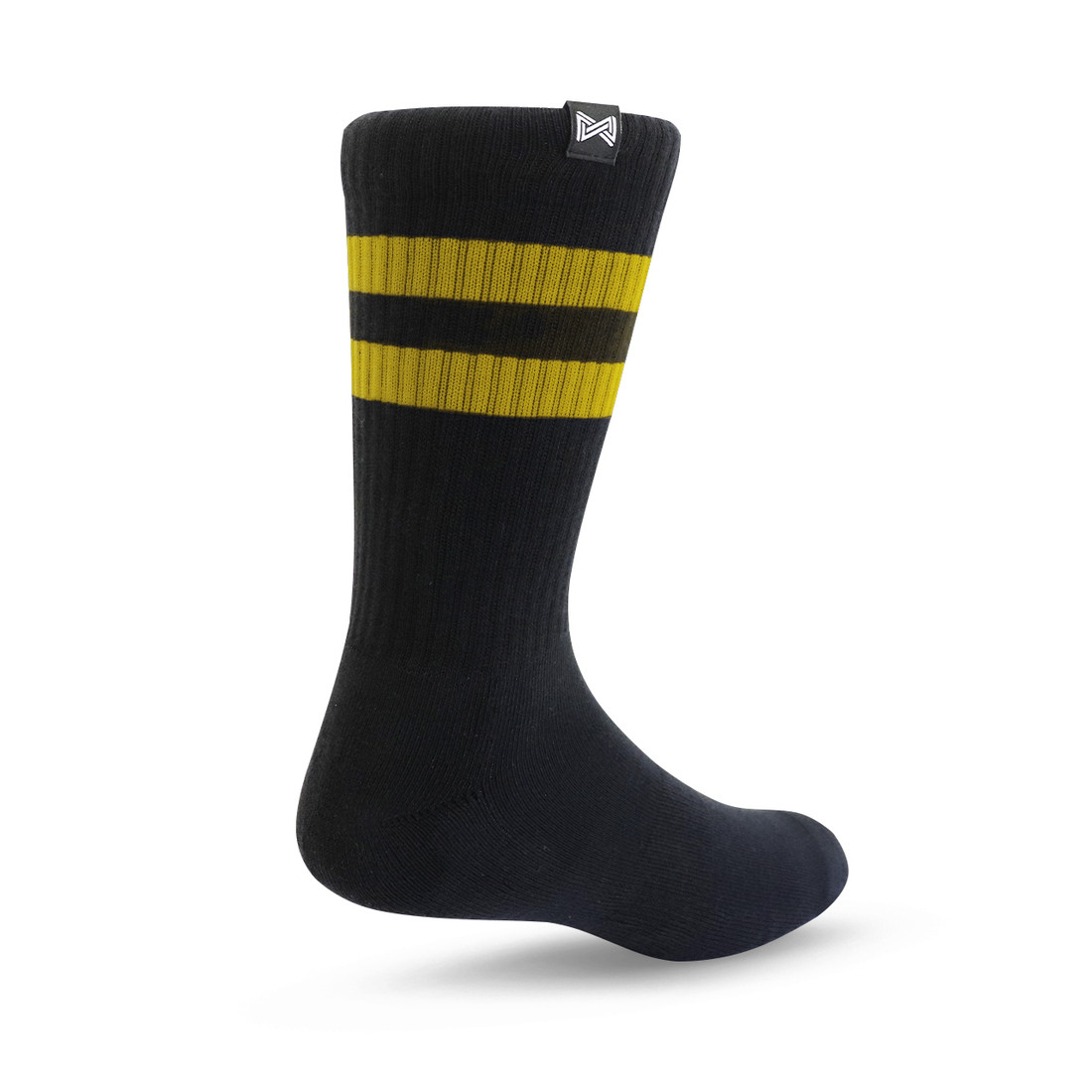 Meia Esportiva Norden Old School Preto e Amarelo 44/48