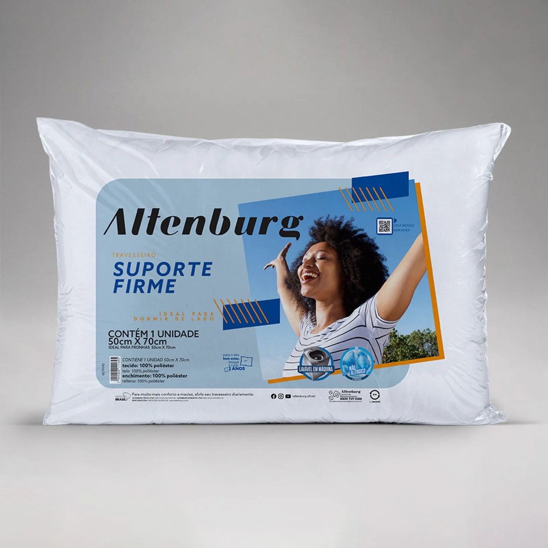 Travesseiro Suporte Microfibra Firme - Altenburg