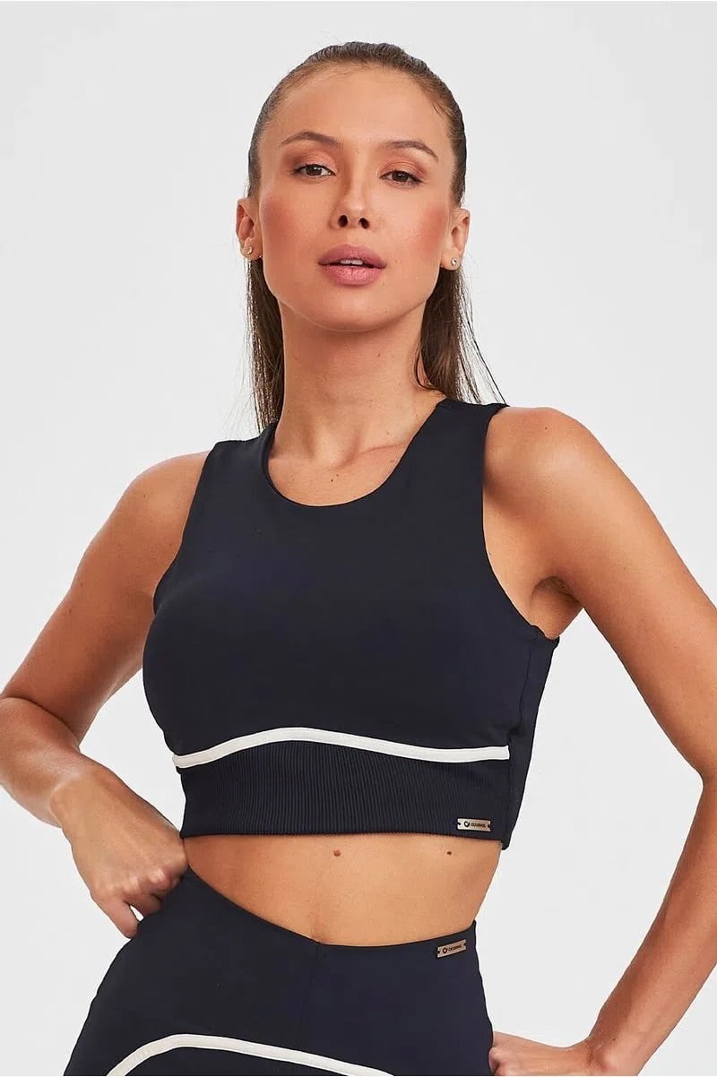 Top Cropped Bicolor Caju Brasil 012.061 Top Cropped Bicolor Caju Brasil 012.061