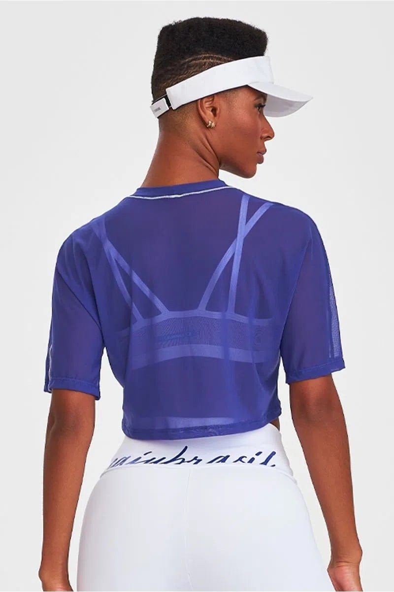 Cropped Tule com Recortes Caju Brasil 012.070