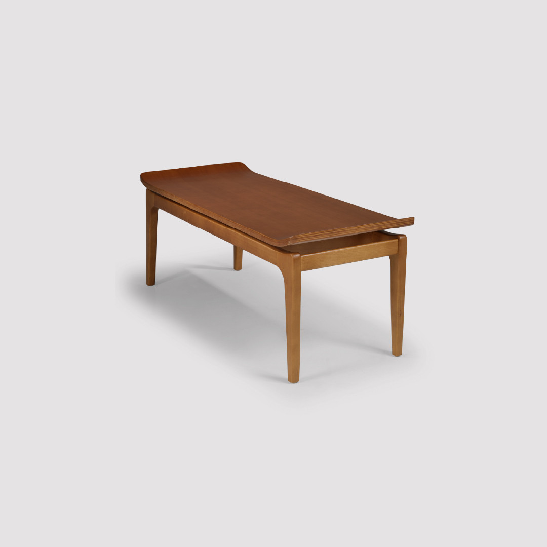 Banco 2 Lugares Brioni em Madeira Maciça para Sala de Jantar Banco 2 Lugares Brioni em Madeira Maciça para Sala de Jantar