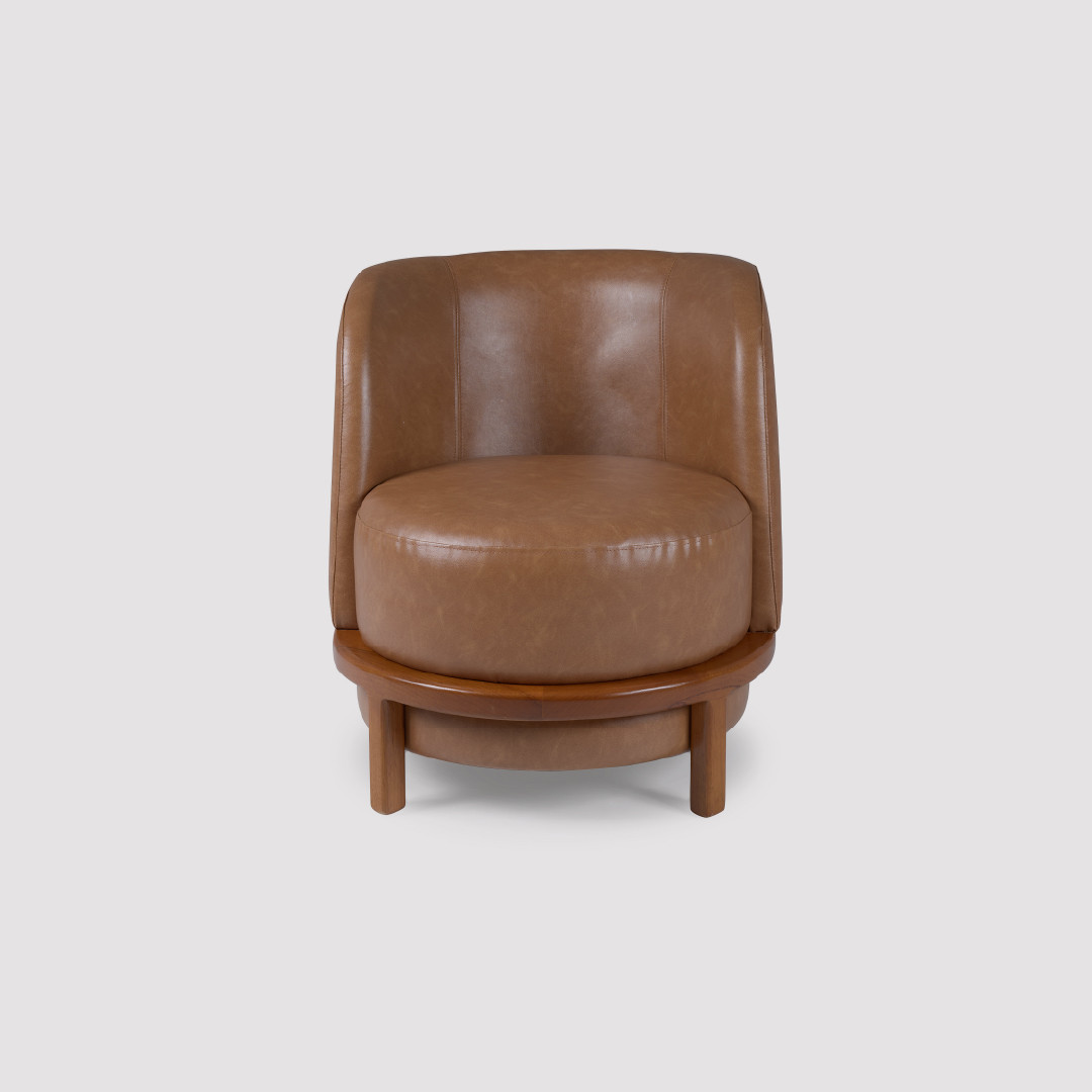 Poltrona de Madeira Maciça Estofada Ring Design Premium Poltrona de Madeira Maciça Estofada Ring Design Premium