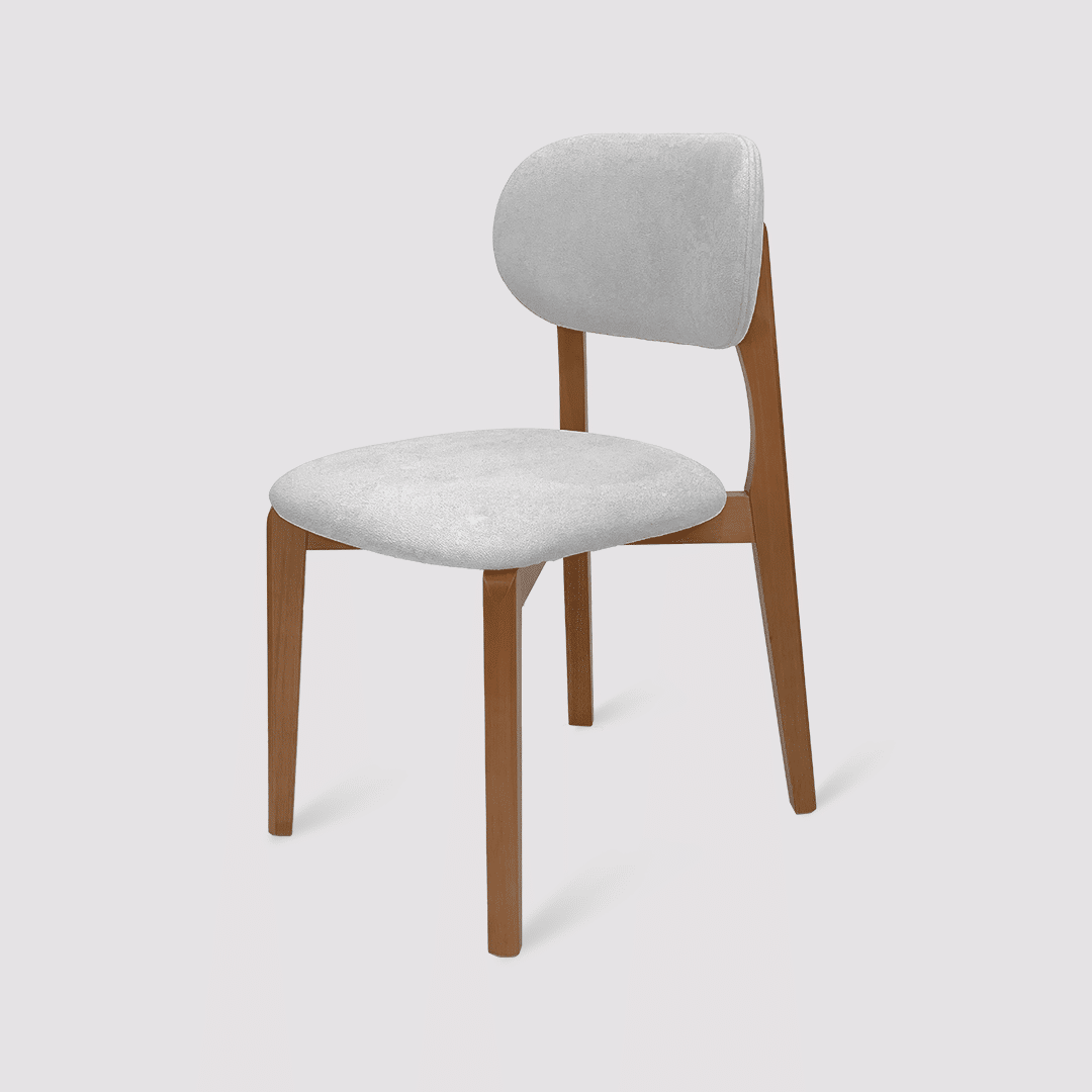 Cadeira Cairo Estofada em Madeira Maciça com Design Funcional Cadeira Cairo Estofada em Madeira Maciça com Design Funcional