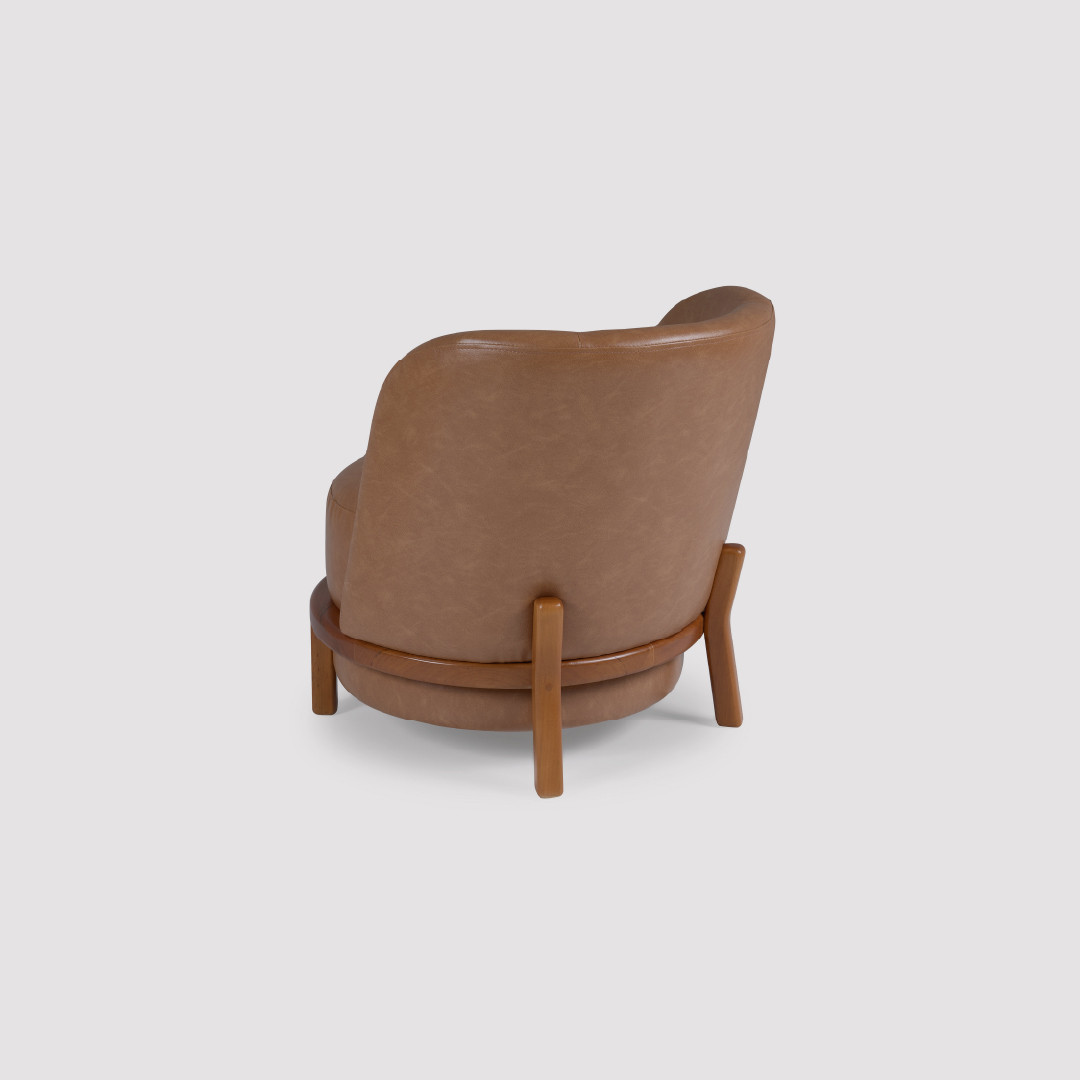 Poltrona de Madeira Maciça Estofada Ring Design Premium Poltrona de Madeira Maciça Estofada Ring Design Premium