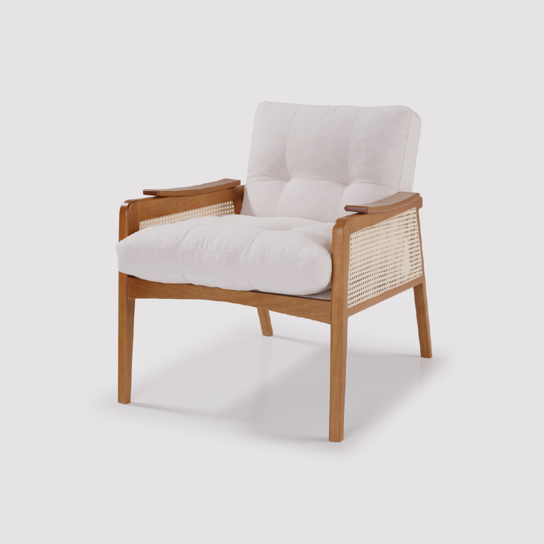 Poltrona de Madeira Maciça com Tela Verona Sofisticada Poltrona de Madeira Maciça com Tela Verona Sofisticada