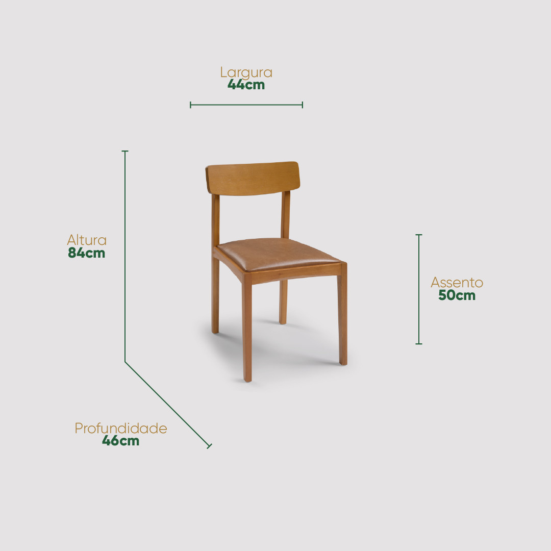 Cadeira Noto Estofada em Madeira Maciça com Design Curvo e Fluido Cadeira Noto Estofada em Madeira Maciça com Design Curvo e Fluido