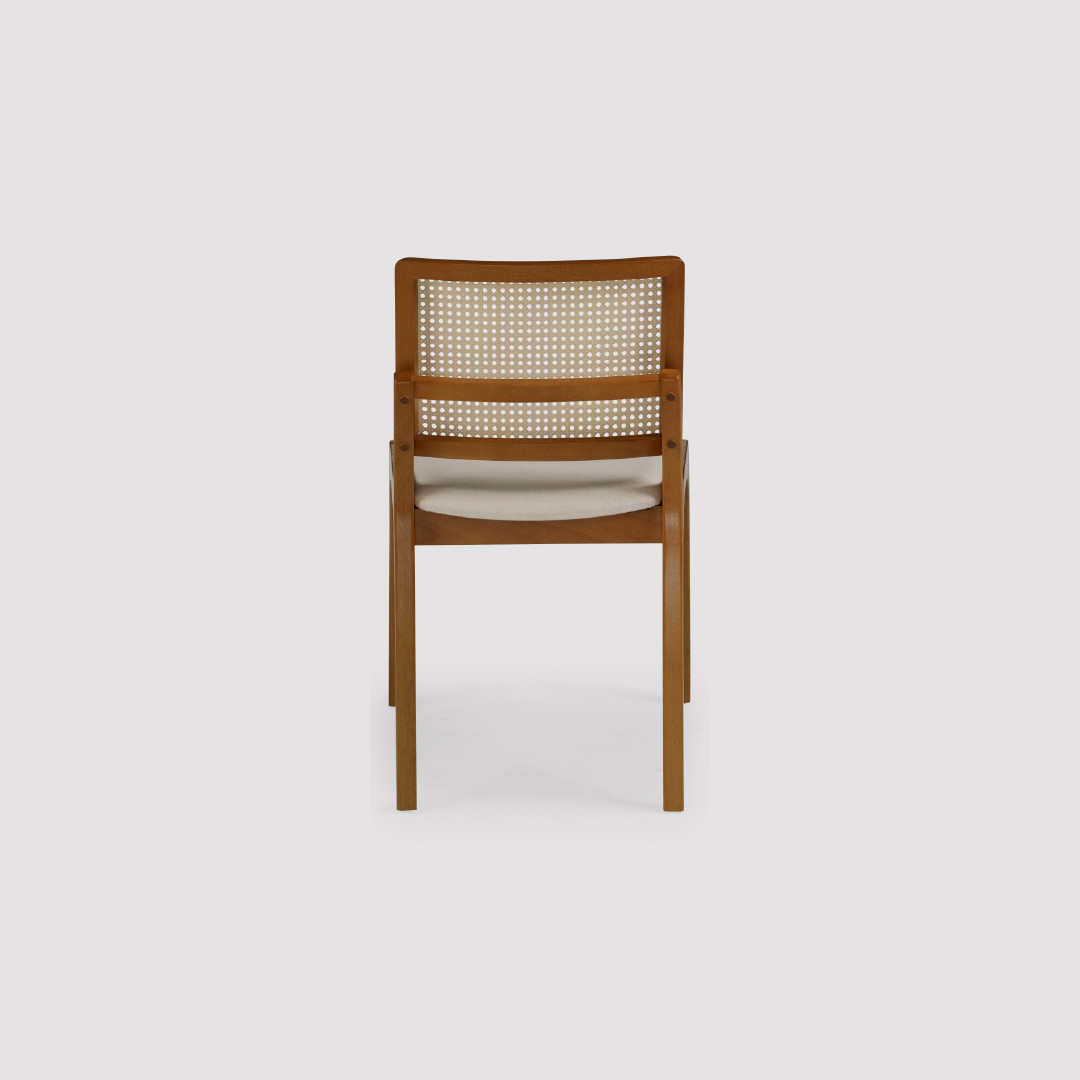 Cadeira Pisa em Madeira Maciça com Tela Portuguesa e Design Leve Cadeira Pisa em Madeira Maciça com Tela Portuguesa e Design Leve