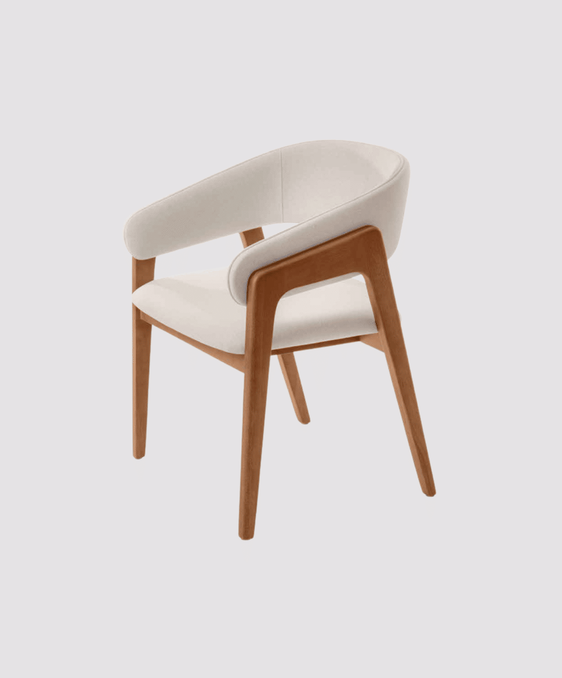 Cadeira Amore com Braços em Madeira Maciça e Estofado Anatômico