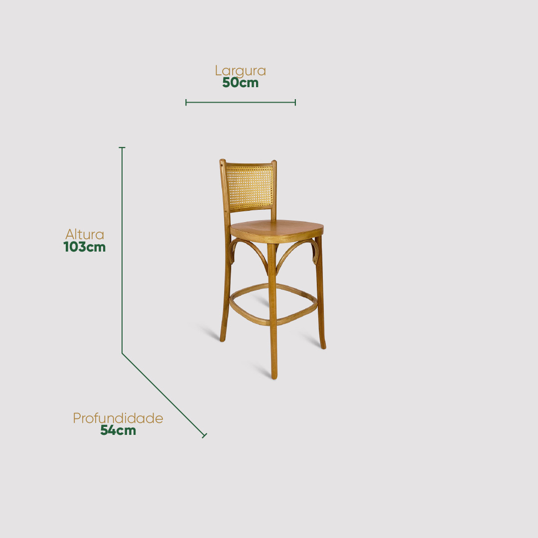 Banqueta Luxemburgo de Madeira Maciça Encosto em Tela Banqueta Luxemburgo de Madeira Maciça Encosto em Tela