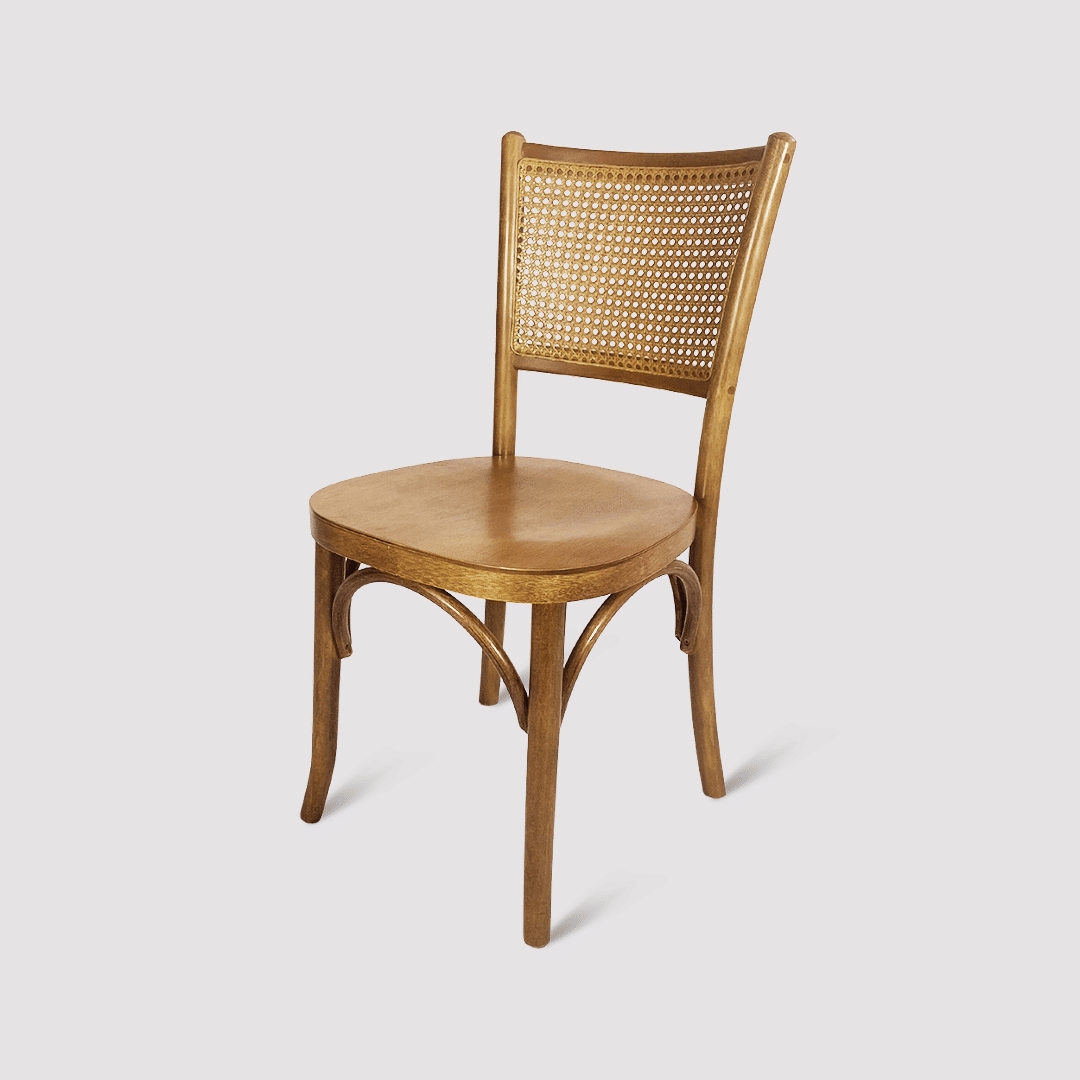 Cadeira Luxemburgo em Madeira Maciça com Tela Natural e Design Sustentável Cadeira Luxemburgo em Madeira Maciça com Tela Natural e Design Sustentável
