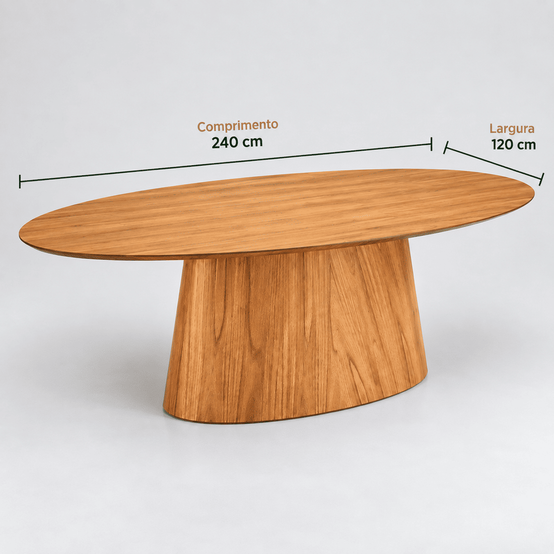 Conjunto De Jantar Mesa Oval Alana 240x120cm Com 6 Cadeiras Veneza Conjunto De Jantar Mesa Oval Alana 240x120cm Com 6 Cadeiras Veneza