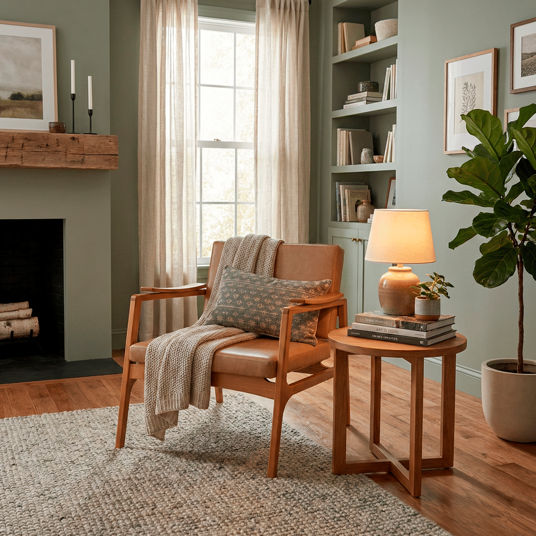 Poltrona de Madeira com Assento Flutuante Viterbo Poltrona de Madeira com Assento Flutuante Viterbo