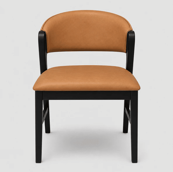 Conjunto De Jantar Mesa Nilo Organica Em Madeira Laminada Com Cadeira Seul Braços em Madeira Cor Preto Laqueado Conjunto De Jantar Mesa Nilo Organica Em Madeira Laminada Com Cadeira Seul Braços em Madeira Cor Preto Laqueado