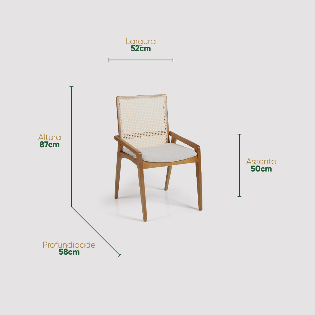 Cadeira Belluno Estofada em Madeira Maciça para Uso Prático no Dia a Dia Cadeira Belluno Estofada em Madeira Maciça para Uso Prático no Dia a Dia