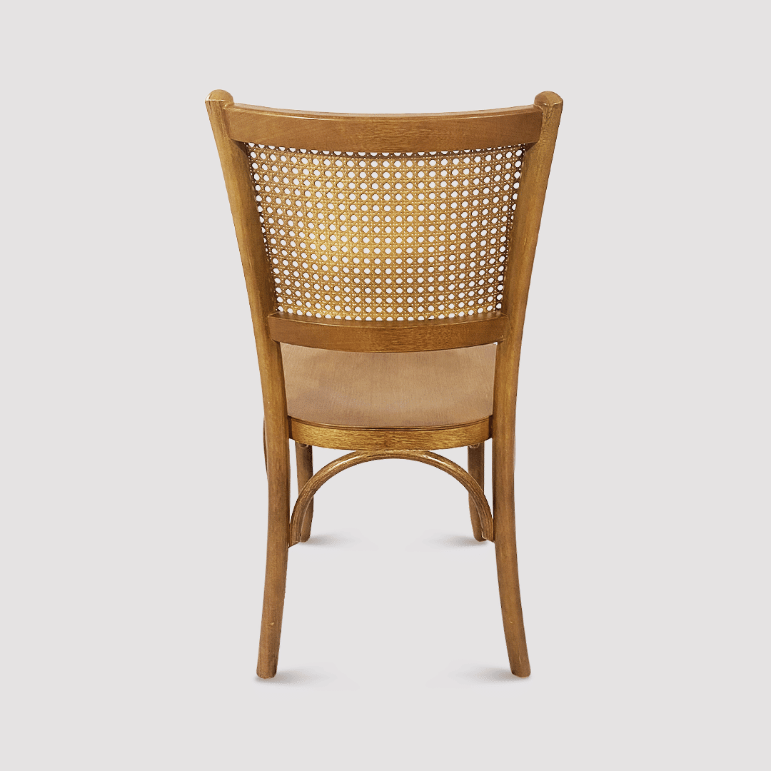 Cadeira Luxemburgo em Madeira Maciça com Tela Natural e Design Sustentável Cadeira Luxemburgo em Madeira Maciça com Tela Natural e Design Sustentável