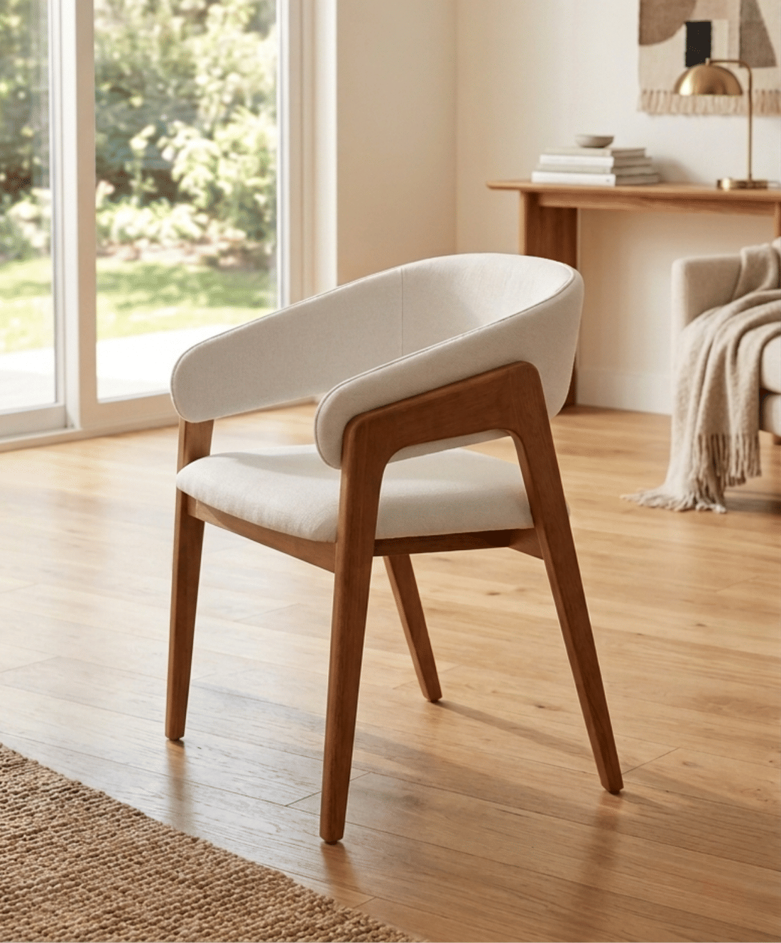 Cadeira Amore com Braços em Madeira Maciça e Estofado Anatômico