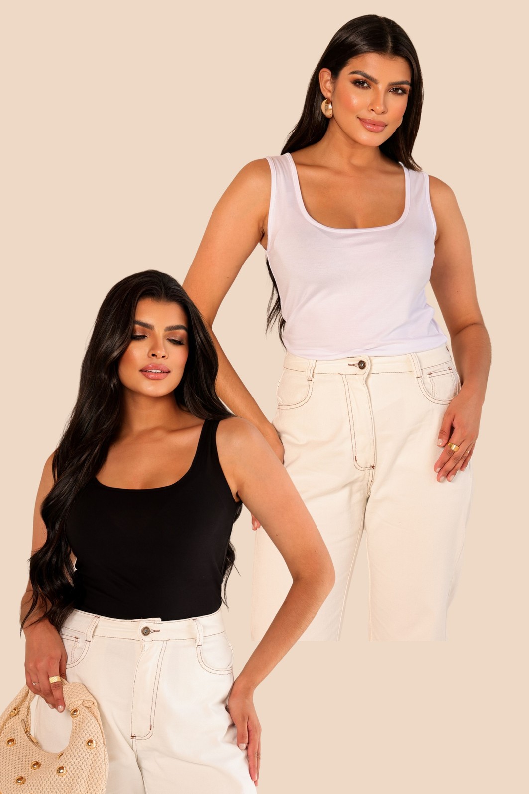 COMBO 2 REGATAS - OFF | PRETA COMBO 2 REGATAS - OFF | PRETA