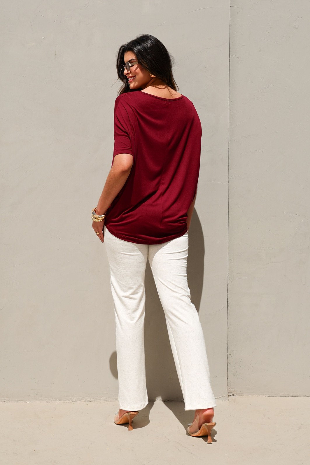 BLUSA AMPLA - BORDÔ BLUSA AMPLA - BORDÔ