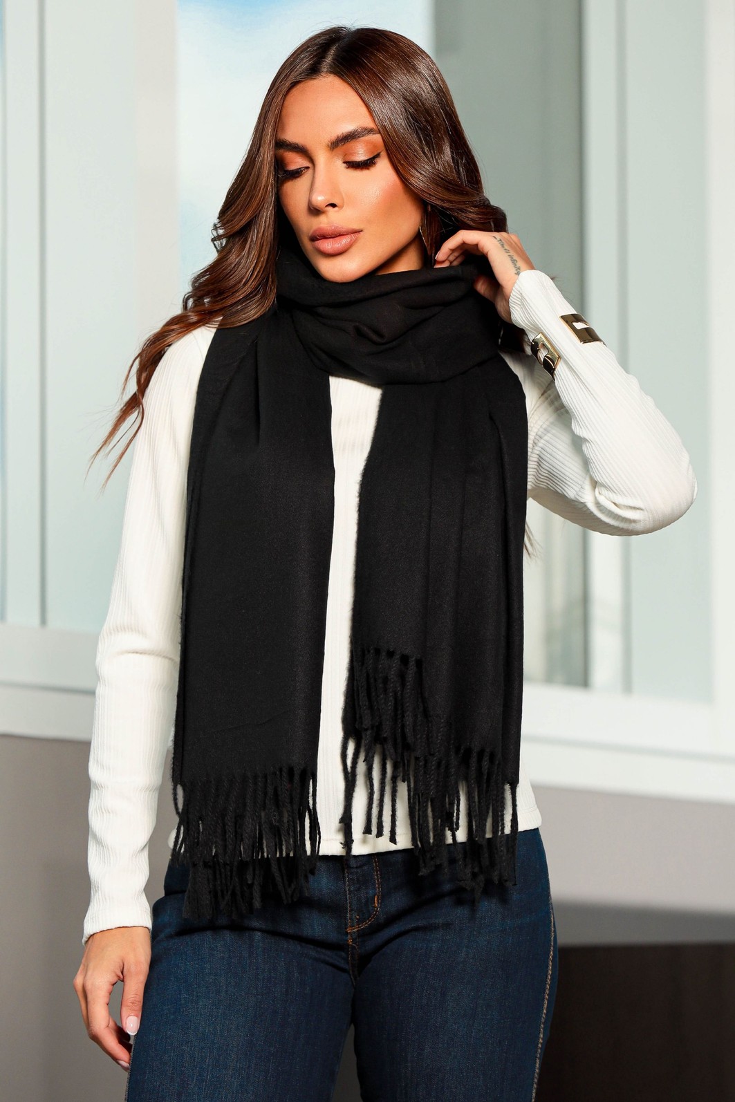 PASHMINA - PRETA PASHMINA - PRETA