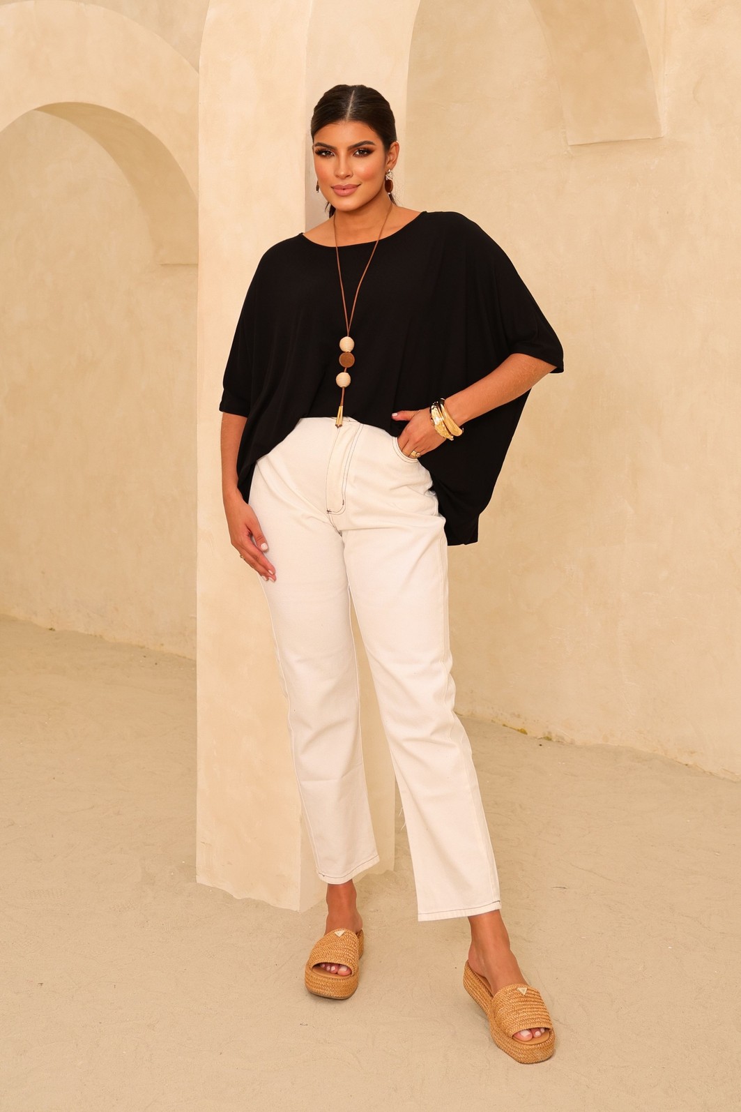 BLUSA MORCEGO - PRETA