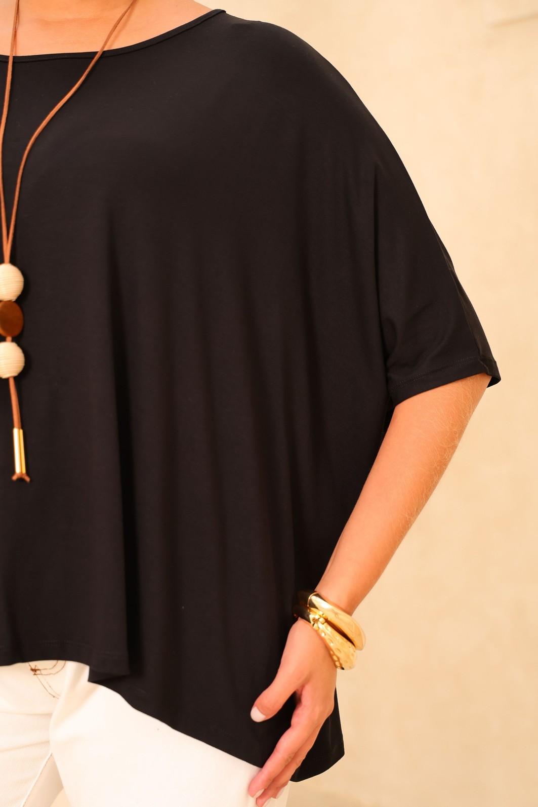 BLUSA MORCEGO - PRETA