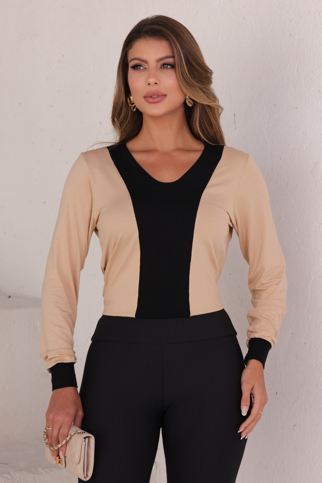 BLUSA BICOLOR