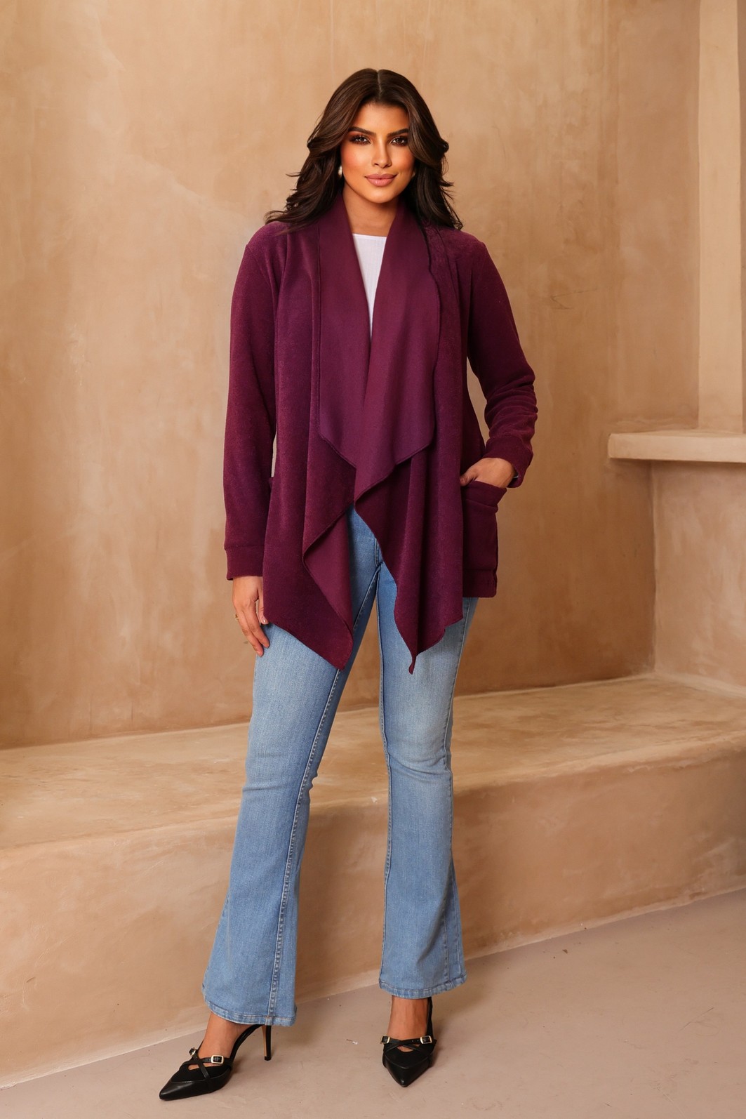 CASACO PONTAS - BORDÔ