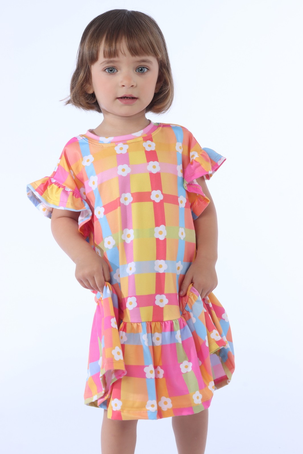 VESTIDO MENINA MAGIA DAS FLORES