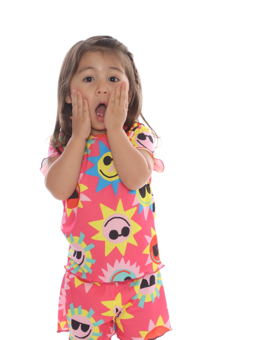 CONJUNTO MENINA BLUSA E SHORTS SOL CONJUNTO MENINA BLUSA E SHORTS SOL